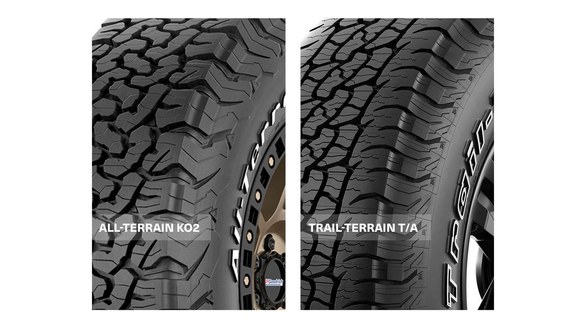 Bfgoodrich all-terrain KO2 & Trail-terrain T/A